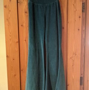Jayli velvet flare stretch pants